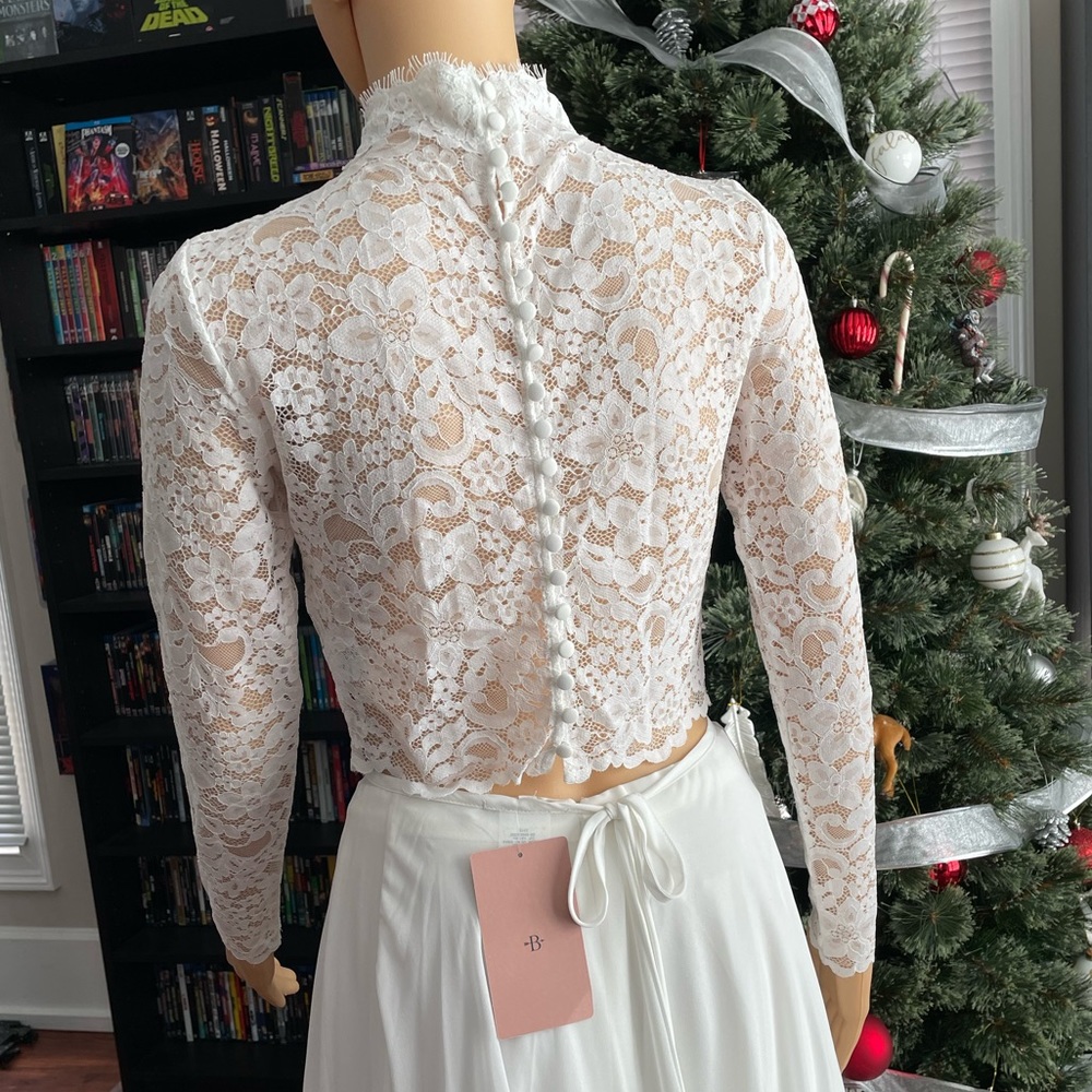 Bhldn Monaco - long sleeve bridal top- Amy Kuschel